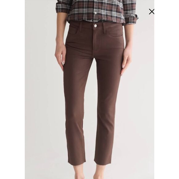 Frank & Eileen Everyday Cork Jeans in Chocolate, High-Rise, Straight Sz 26 - Picture 1 of 6
